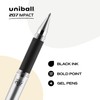 uni-ball Signo 207 Impact Stick Gel Pen, 4 Black Pens,