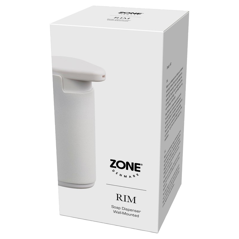 Zone Denmark Rim Wall Mounted Soap Dispenser Diameter 8.5 cm
