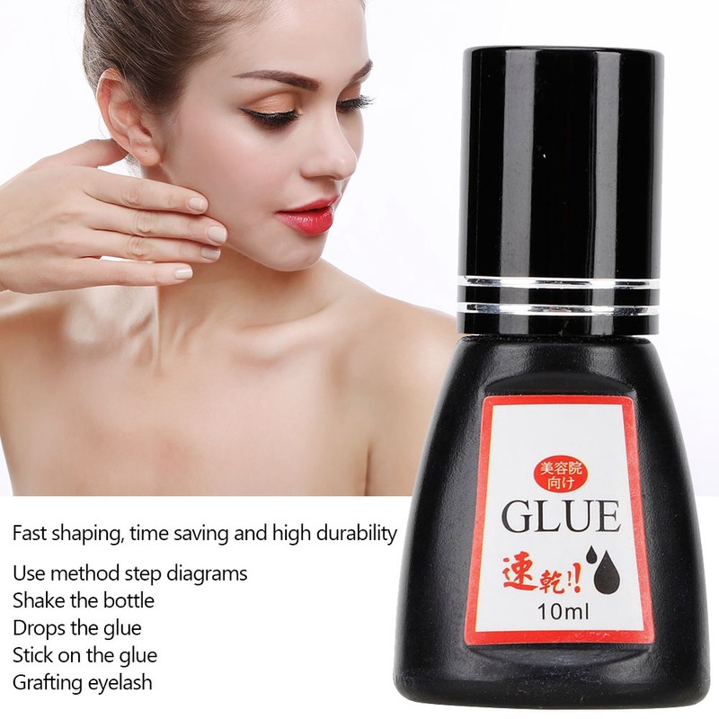 10ml Eyelashes Extension Glue Odor Free 0.5seconds Quickly Dry DIY