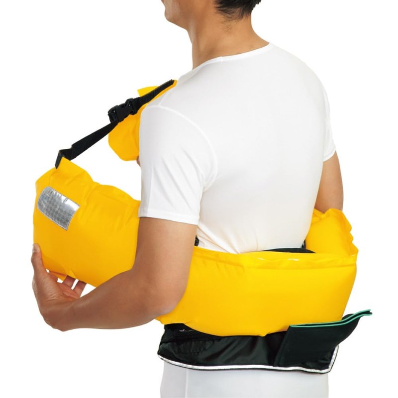 ocean life(オーシャンライフ) 自動膨脹ベルト式 作業用オーシャンWR-1型 WR-1型 ブルー 大人用