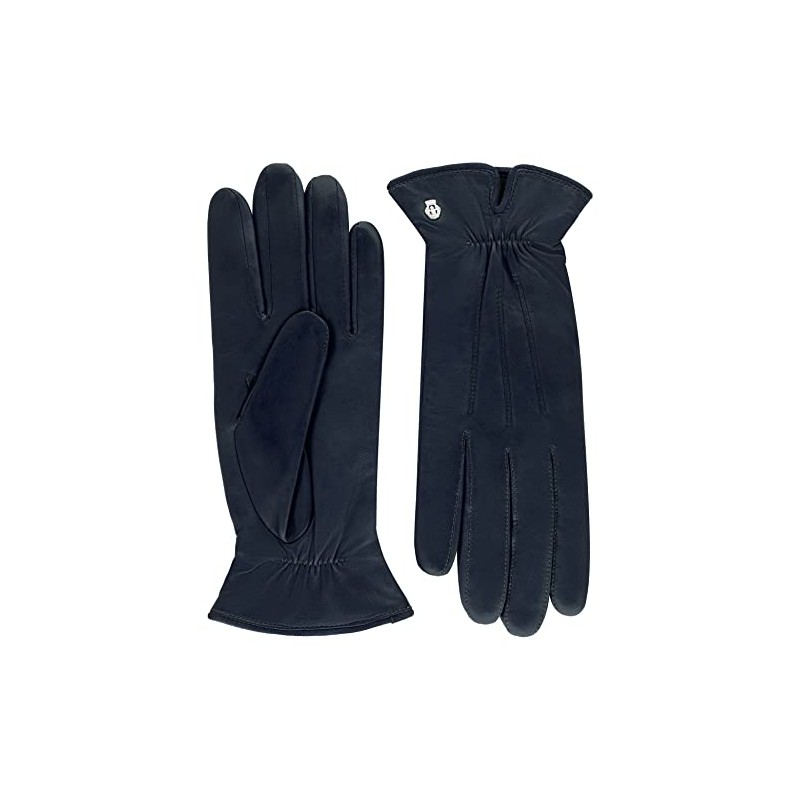 Roeckl Women's Antwerp Leather Gloves, Classic navy