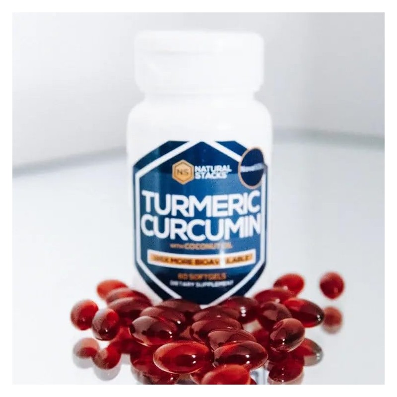 Cúrcuma con Aceite de Coco Natural Stacks 60 Cápsulas