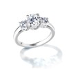 Gift From New York Women's Ring, Platinum, Processed, Artificial Diamond,