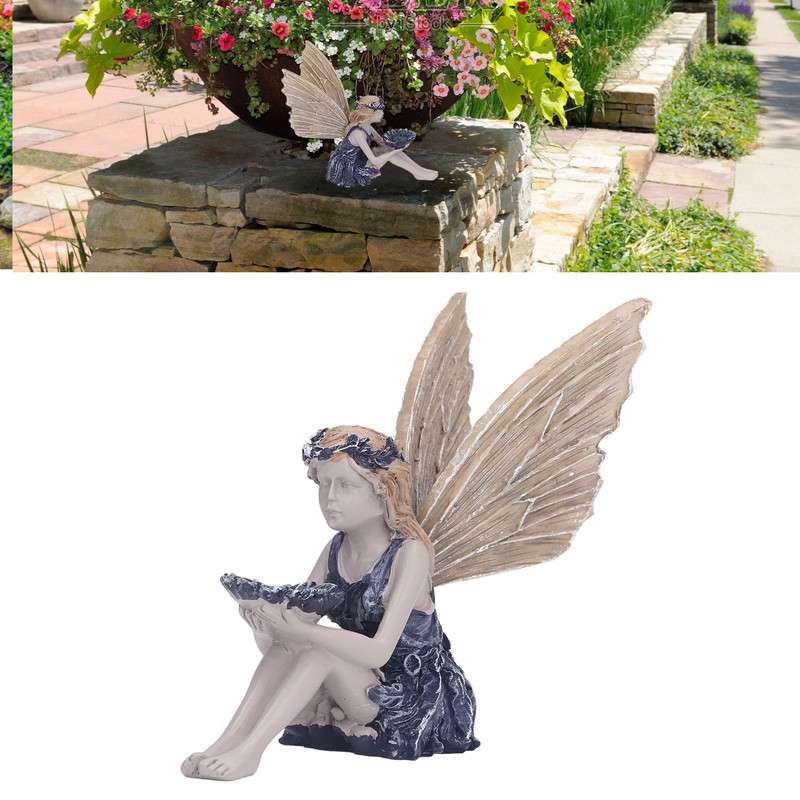 Garden Sunflower Fairy Statue Mythical Fairy Statue Beautiful Angel Sculpture