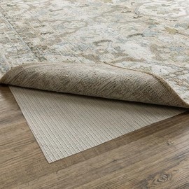 Oriental Weavers Non-Slip Grip Indoor Rug Pad - 1'10" x 11'8" - in Beige, Cut to Size, Hard-Surface, Low Profile Rug Pad, for Entryway, Hallway, Runner Size Rugs