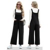 IWOLLENCE Jumpsuits For Women Boho Overalls Casual Long Bib Loose