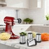 Stainless Steel Slicer Shredder Attachment for KitchenAid Stand Mixers, Large