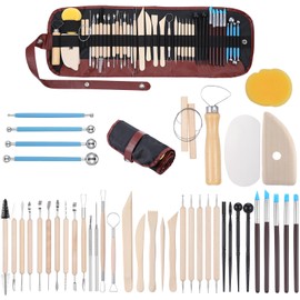 Clay Tools 43PCS Pottery Tools Clay Sculpting Tools Polymer Clay Tools Kit Ceramic Tools for DIY Handcraft Modeling Clay Carving Tools Set