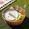 TP Upgraded Sturdy 10.5" Reusable Melamine Paper Plates, Lightweight Round