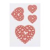 4 x 'Love Heart' Temporary Tattoos - Water Resistant, Skin-Safe,