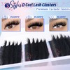 Fluffy Eyelash Extensions 14-22mm Thick Volume Lash Extension Lash Clusters