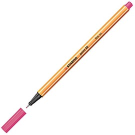 Stabilo Felt-Tip Pens Fine Point 88 0.4 mm Pack of 5 Fluorescent Pink