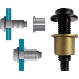 MBT-DT12-55NP, Huck, Bobtail Lockbolts, 12.00mm Dia, 50-60mm GR, RND Flanged HD, Geomet - 1 Coat Finish, Body Material: