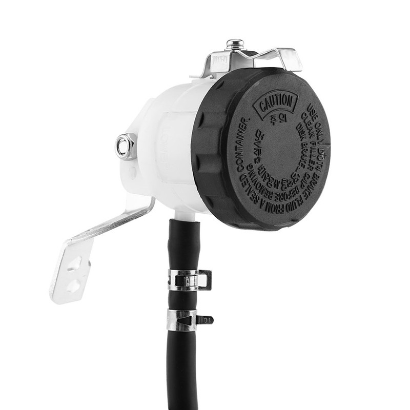 Brake Master Cylinder Oil Reservoir Fluid Bottle w/ Bracket for