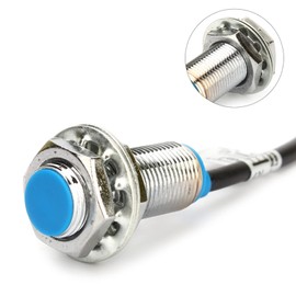 10mm NPN Sensor Proximity Switch 12V Hall Effect 3-Wire Closer with Magnet 5-24VDC 6-36VDC 1.2M