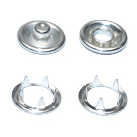 140 Sets 9.5mm Snaps Buttons Fastener , 3/8Inch Stainless Steel Open-Ring Cap Gripper Grip Prong No-Sew Button Fasteners Studs for DIY Baby Clothes Crafts Clothes Hats Sewing Western Shirts