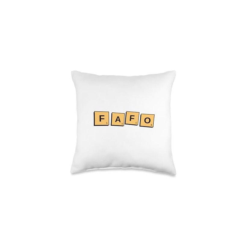 FAFO Funny Acronym meaning Throw Pillow