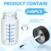 Mumufy 60 Pcs Touch up Paint Bottles with Brush and