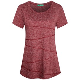 Kimmery Womens Workout Tops for Women Tops for Women Casual Summer Tops Athletic Tops for Women Yoga Tops Summer Shirts Red M