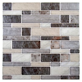 Truu Design Self-Adhesive Peel and Stick Wall Tiles for Walls, Kitchen Backsplash, and Bathroom