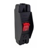 Devices Cord Switch in Black, Robust Housing with Interchangeable Rocker