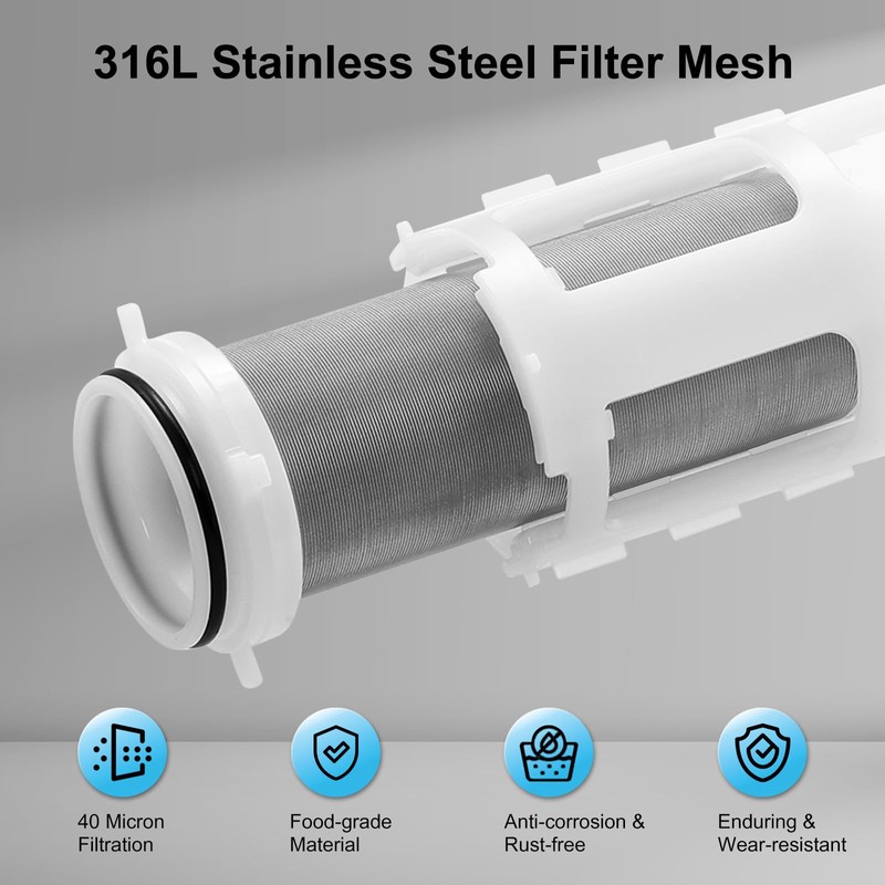 Airthereal Spin Down Sediment Filter Replacement Cartridge With Scraper, [1-Pack]