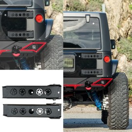 Vijay Steel Heavy Duty Reinforc Tailgate Hinge Set Fits 2017-2018 Wrangler JK丨JKU (Star)