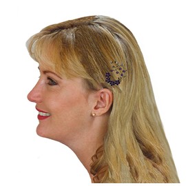 JCGY Pair of Metal Snap Clip Barrettes for Thin Hair Women, Young Girls, Toddlers U86200-2108prAme