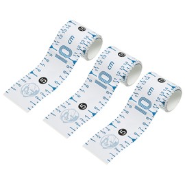 PATIKIL Adhesive Fish Ruler, 3 Pack 51 Inch Fish Measuring Tape Sticker Tape Waterproof for Fishing Boat Kayak, White