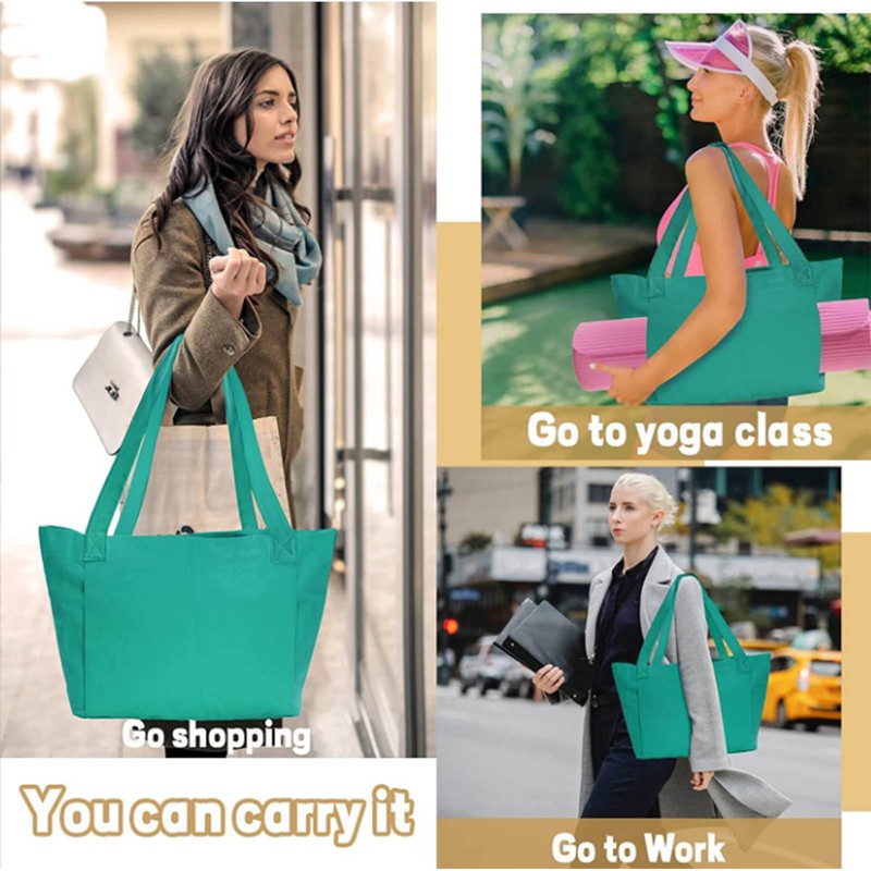 Yoga Mat Carrier Tote Portable Storage Canvas Carryall Shoulder Bag