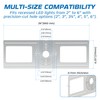 OHLECTRIC 6-Pack New Construction Recessed Light Mounting Plates, Flat Steel
