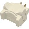 Hug-A-Plug Dual Outlet Wall Adapter, Twin Pack Ivory