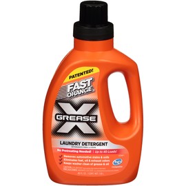 Fast Orange 22340 Fast Orange Grease X Mechanic's Laundry Detergent Liquid, 40 Fl. Oz. Stains, Soils & Odor Eliminator for Clothes, Heavy Duty Formula & Degreaser to Deep Clean Active Wear Clothing