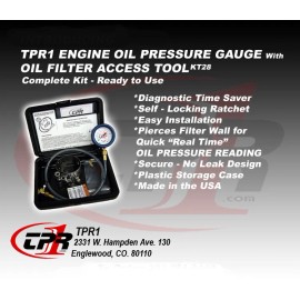 TPR1 ENGINE OIL PRESSURE TEST  TESTER  KIT SPIN ON OIL FILTERS - ALL MAKES-NEW