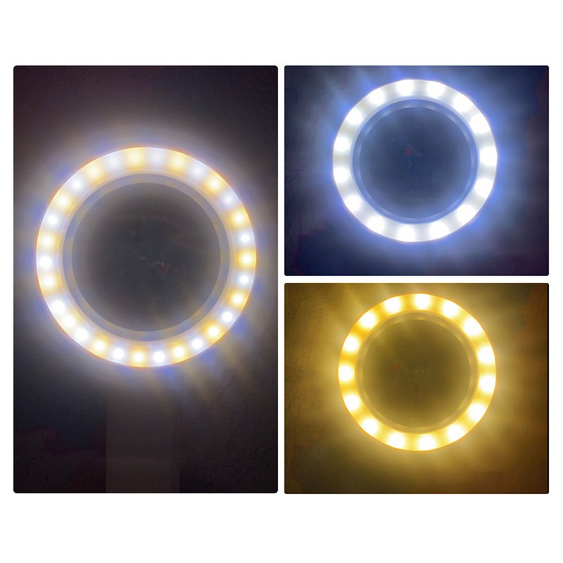 Magnifying Glass 5X 3X 10X Handheld Magnifier 3 Color Adjustable