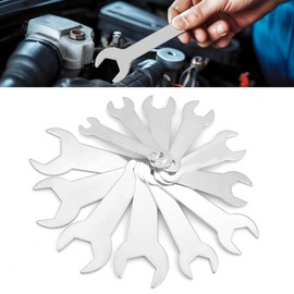 Biqing12PCS Thin Opening Wrench, Set, 2mm Small Wrench Set, Single End Spanner 6-23mm Auto Repair Furniture Assembly Mini Wrench, Set