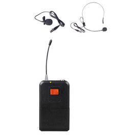 innopow 80-Channel BodyPack Transmitter with Lapel & Headset Mic Pre-2023 Model for WM333/WM333B Base Receiver