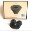 AAN® 4 Rubber Fixture Non Slip Toilet SEAT Hinge Fittings
