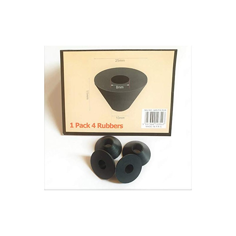 AAN® 4 Rubber Fixture Non Slip Toilet SEAT Hinge Fittings