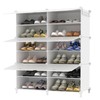AWTATOS Shoe Rack, 6 Tier Shoe Storage Cabinet with Door,