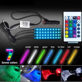 CHUSYYRAY Luces LED Para Autos Carro Coche Interior De Colores Decorativas accesorios