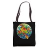 Sun Conure Stained Glass Tote Bag
