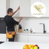 sourcing map Cabinet Kitchen Inset Hinges, 6Pcs 1/2" Overlay Semi-Concealed