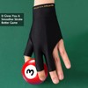 DILUSILK 2 pcs Anti Slip Billiard Glove 3 Fingers Show