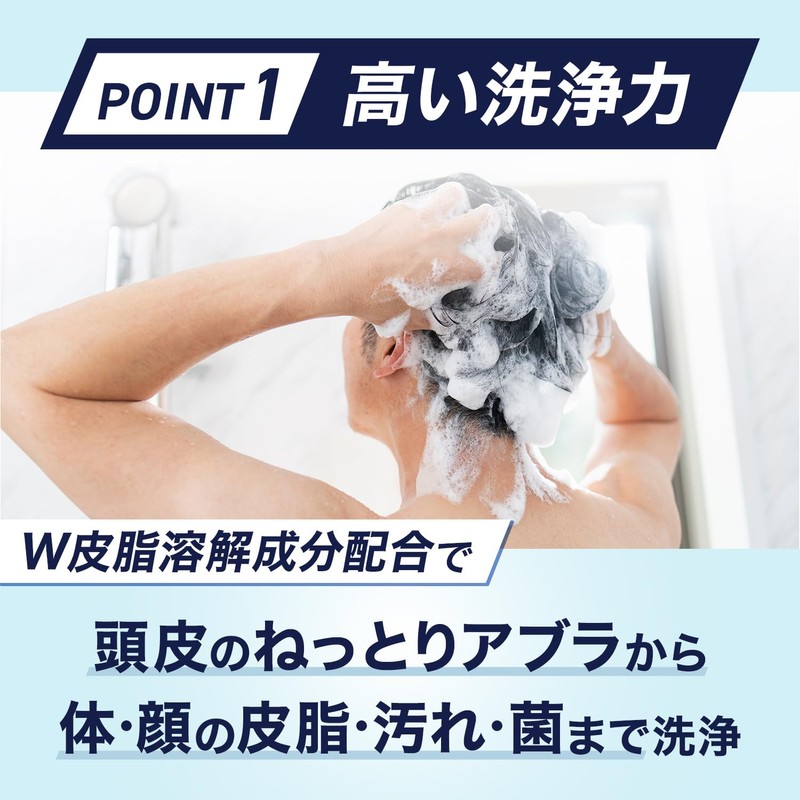 LUCIDO Whole Body Deo Wash, Refill, Whole Body Foam Soap,