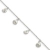 Jewels By Lux Sterling Silver Polished Sea Shell Anklet