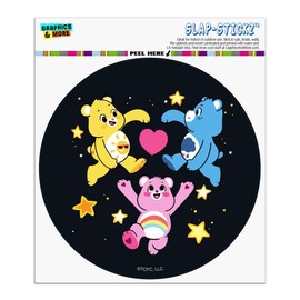 Care Bears: Unlock The Magic Funshine, Grumpy and Cheer Automotive Car Window Locker Circle Bumper Sticker