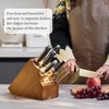 Kitsanery Knife Block Countertop Butcher's Knife Rack and Organizer 20