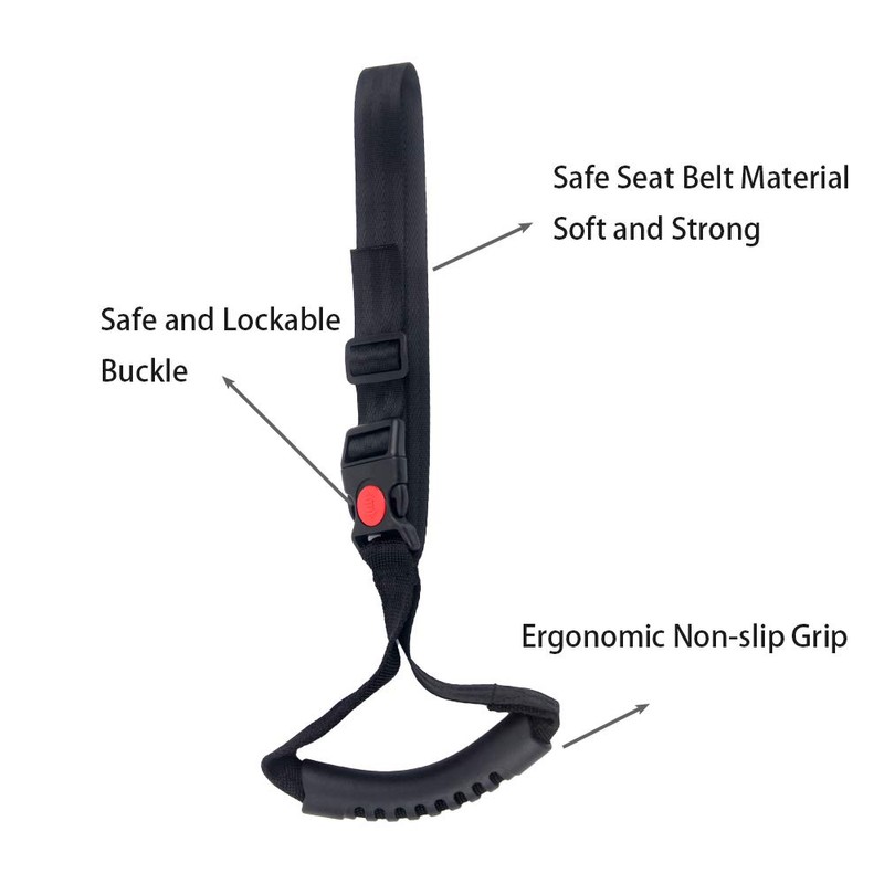 ZipSeven Car Handle 2 Piece Portable Automotive Handle Assistance Mobility