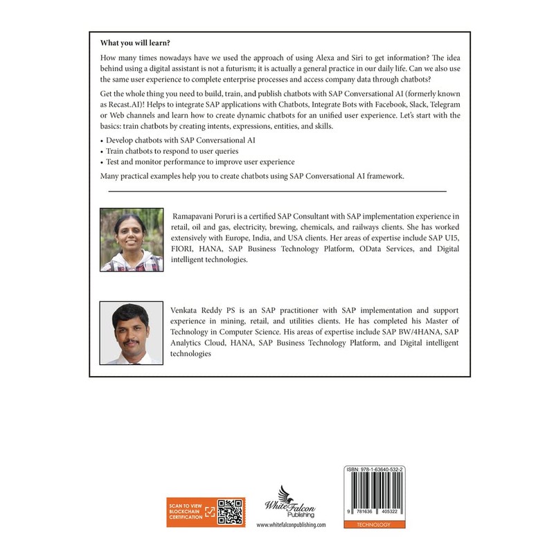 Developing Chatbots with SAP Conversational AI